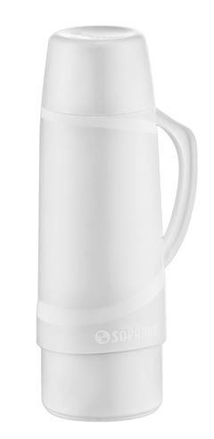 Garrafa Soprano Térmica 1L Cristal Branca