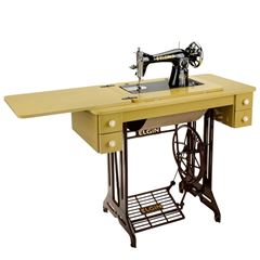 Máquina de Costura B3 Retrô c/ Pedal e Móvel c/ 2 Gav - Costura Reta Analógica 17 PC E BATTY 41B3IM179000