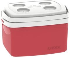 Combo Caixa Térmica Soprano Tropical 12L Vermelha
