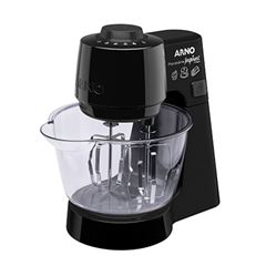 Batedeira Planetária Arno Inspirart Preta 5 Velocidades KM31 SX7108B1 500W 127V