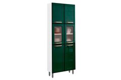 Paneleiro Duplo Bertolini Colors 6037 Aço 6 Portas (2 c/ Vidro) 70cm Verde