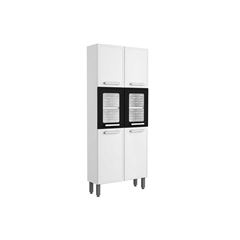 Paneleiro Bertolini Gourmet 7039 c/ 6 Portas 80cm Branco/Preto