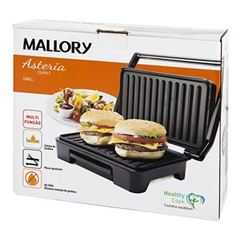 Grill Mallory Asteria  2 porções com regulagem de altura da chapa 110V
