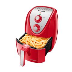 FRITADEIRA AIR FRYER 5 Litros / Vermelho/Inox 1900W 110V AFN-50-RI