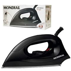 Ferro de Passar Roupa a Seco Mondial FSN-55-B - Preto