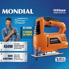Serra Tico Tico de Bancada Elétrica Mondial - ST-RH-01 450W Velocidade de 3000GPM