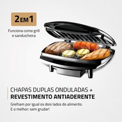 Grill Max  Mondial Preto/Inox 1200W  - G-07