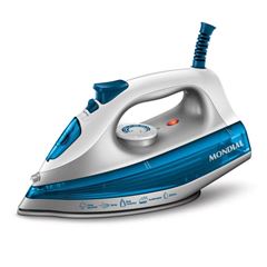 Ferro de Passar Roupa a Vapor Mondial FVN-01-BL Azul/Branco