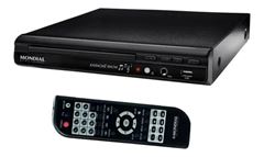 DVD Mondial Karaokê D-20 DVDPlayer MP3 Func Pont Ripping Entradas USB Cartão SD e Mic.