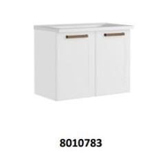 Balção Aço Brtolini Batura 2 Port especialmente para banheiros e lavabos Cor/Branco 8010783