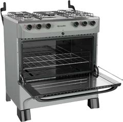 Fogão Mueller 5 bocas Titânio com acendimento automático MFI5BB