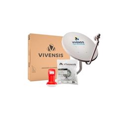 Antena Parabólica Vivensis 90cm Sinal de Satélite da Banda KU e 5G
