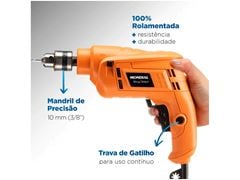 Furadeira de Impacto Mondial 550W Velocidade - Variável 3/8” Rodrigo Hilbert FI-RH-02