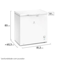 Freezer Horizontal Electrolux Cycle Defrost 199L com função Turbo Freezer Uma Porta (HE200)