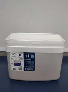 Combo Caixa Térmica Soprano Tropical 5L Cinza