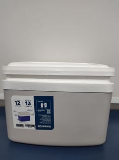 Combo Caixa Térmica Soprano Tropical 12L Cinza