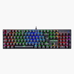 Teclado Gamer Viper Pro Mamba Mecânico Retroiluminado RGB Switch Blue ABNT2 Preto