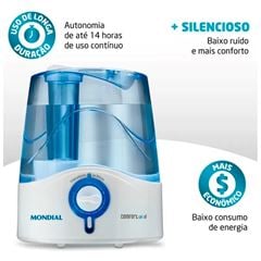 Umidificador de ar Ultrassônico Mondial Comfort Air 6 UA-07 4L