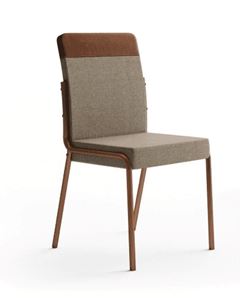 VENDER SOMENTE JOGO - Cadeira Carraro Duo Caramelo E Rosé 1739
