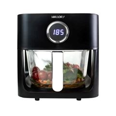 Fritadeira Air Fryer Mallory CookGlass Cuba de Vidro| 1500W 45 Litros Preto