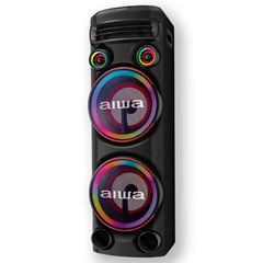 Caixa AIWA Torre de Som Ampli Conexão USB Bluetooth RGB - AWS-T2W-02 2300W Bivolt