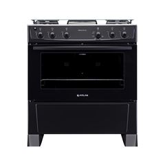 Fogão 5 BOCAS Preto Mesa Inox Atlas Mônaco Plus Bivolt