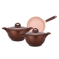 CJ MTA BELGA 3PCS INJET INDUCAO ALUM/CERAMICO MARRON