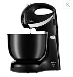 Batedeira Philco Paris Duo Mixer Turbo 4L 4 vel + turb preta 500W 103401179 127V