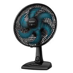 Ventilador de Mesa Mondial 30cm Super Power II Preto/Azul Petróleo 60W - NVSP-30-AP2