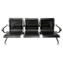 CADEIRA P/RECEP 3 LUG PRETA S/BRACO 9456
