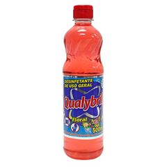 DESINFETANTE QUALYBRILL CX 12X500ML FLORAL VERMELHO 11161