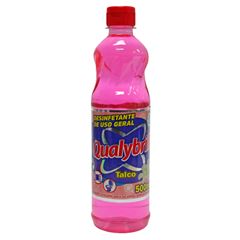DESINFETANTE QUALYBRILL CX 12X500ML TALCO ROSA 11151