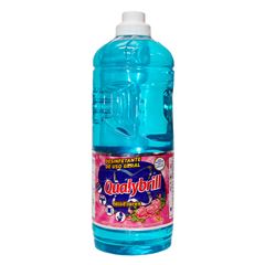 DESINFETANTE QUALYBRILL CX 6X2LTS MIL FLORES AZUL 11172