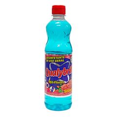 DESINFETANTE QUALYBRILL CX 12X500ML MIL FLORES AZUL 11171