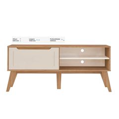 RACK ARTELY LOTUS II 60X134 COR CARVALHO C OFF WHITE 004600