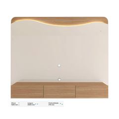 PAINEL ARTELY LUMIERE COR CINAMOMO C OFF WHITE 004783
