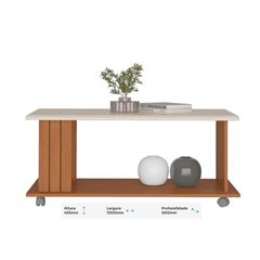 MESA CENTRO ARTELY MILA COR CINAMOMO C OFF WHITE 004721