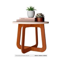 MESA CENTRO ARTELY JASMIN COR OFF WHITE C CEDRO 004498