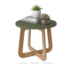 MESA CENTRO ARTELY JASMIN COR MENTA C CARVALHO 004532