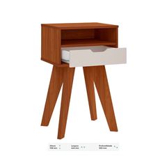 MESA APOIO ARTELY VIP COR CEDRO C OFF WHITE 004514