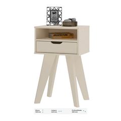 MESA APOIO ARTELY VIP COR OFF WHITE 004151