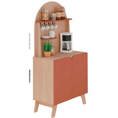 CANTINHO DO CAFE ARTELY VIENA COR CEDRO C OFF WHITE 004631